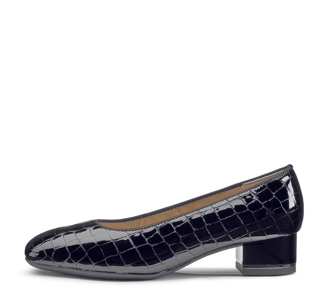 Ara Shoes Gabrielle Women's Block Heel Pump 35mm - Black 26 11838-26