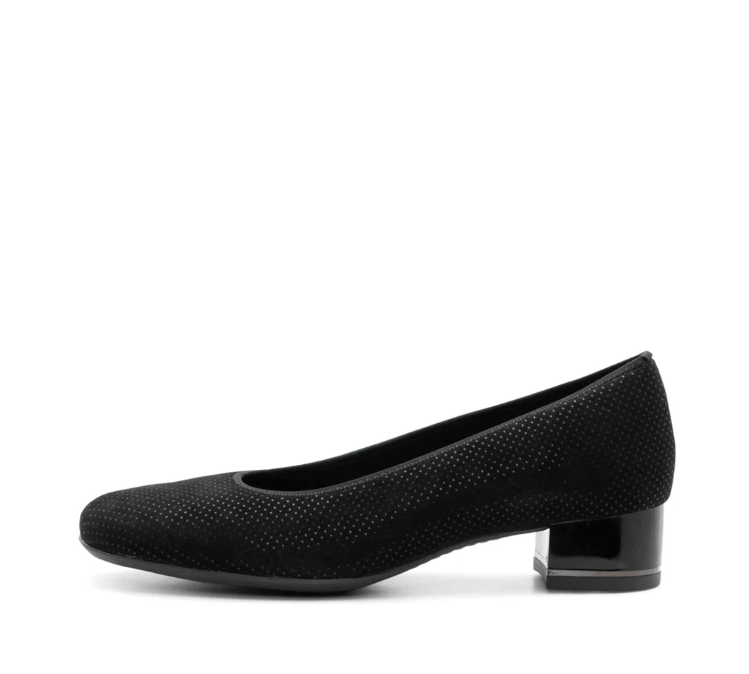 Ara Shoes Gabrielle SP Women's Block Heel Pump 35mm - Black 22 12-21838-22