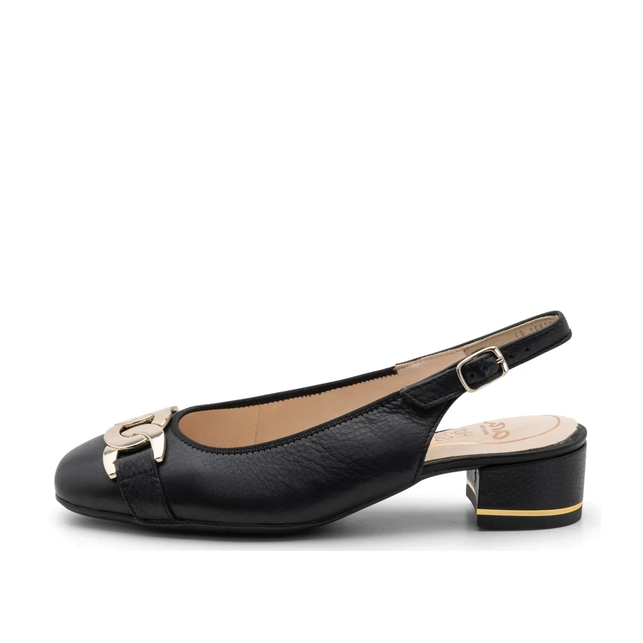 Ara Shoes Gallant Sling Women's Chain Block Heel Pump 35mm