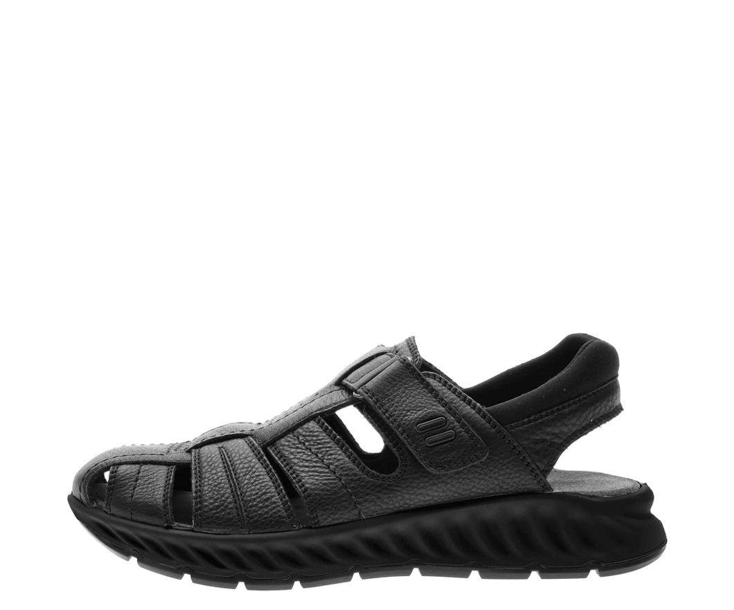 Ara Shoes Elmont Men's Adjustable Fisherman - Black 01 11-38035-01