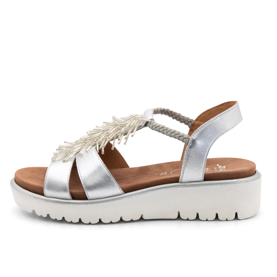 Ara Shoes Bristol Women's Beaded Slip-On Platform Sandal